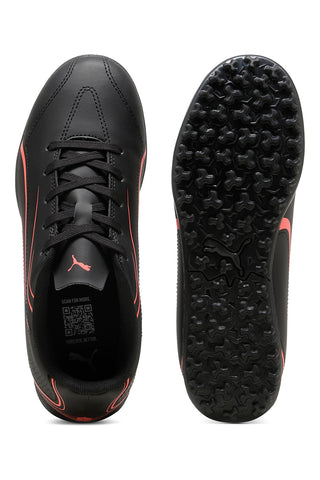 Puma Vitoria TT Jr. Schwarzer Kunstrasen-Fußballschuh