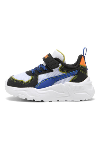 Weiße Sneakers mit blauen und orangefarbenen Details PUMA TRINITY LITE STARBLITZ AC+Inf