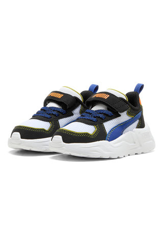 Weiße Sneakers mit blauen und orangefarbenen Details PUMA TRINITY LITE STARBLITZ AC+Inf