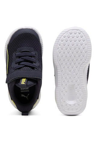 Sneakers Primi Passi PUMA Flyer 3 AC+ Inf  Navy e Gialle