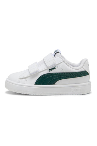 Weiße und grüne Turnschuhe Puma Rickie Classic V Inf