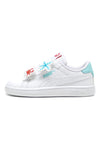 Weiße Sneakers mit Klettverschluss und Marinedetails Puma Smash 3.0 Badges V Inf