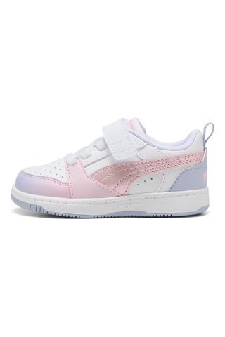 Sneakers bianche e rosa Puma Rebound V6 Lo Blurry Dreams AC+ Inf