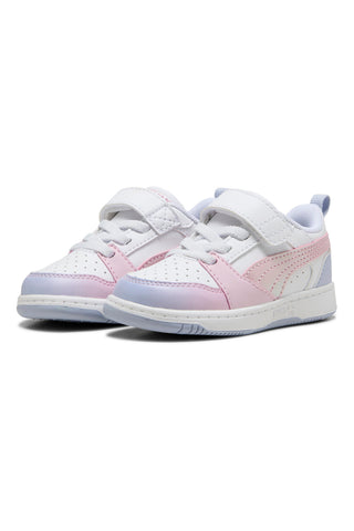 Sneakers bianche e rosa Puma Rebound V6 Lo Blurry Dreams AC+ Inf