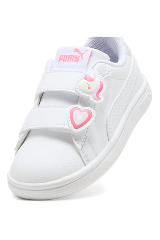 Sneakers Bianche con Velcro e Dettagli Marini Puma Smash 3.0 Badges V Inf