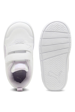 Sneakers Bianche e Lilla Puma Courtflex V3 Dotty V Inf