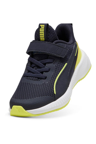 Marineblaue Sneaker mit fluogelben Details PUMA Flyer 3 AC+ PS