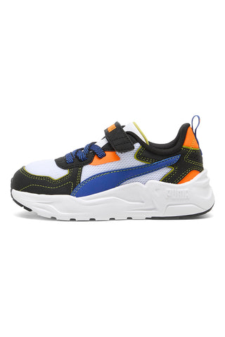 Weiße Sneakers mit blauen und orangefarbenen Details PUMA TRINITY LITE STARBLITZ AC+PS