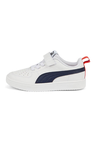 Puma Rickie AC+ PS Sneakers mit Klettverschluss in Weiß und Blau