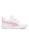 Sneakers Bianche e Rosa Puma Courtflex v3 Ps
