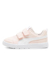 Puma Courtflex V3 V PS – Rosa-weiße Sneaker mit Riemen