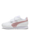 Weiße und rosa Turnschuhe Puma St Runner V4 Sl Glitter V Ps