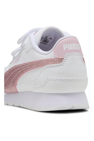 Weiße und rosa Turnschuhe Puma St Runner V4 Sl Glitter V Ps