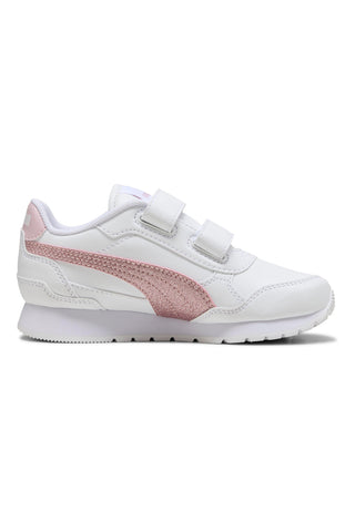 Weiße und rosa Turnschuhe Puma St Runner V4 Sl Glitter V Ps