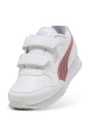 Weiße und rosa Turnschuhe Puma St Runner V4 Sl Glitter V Ps