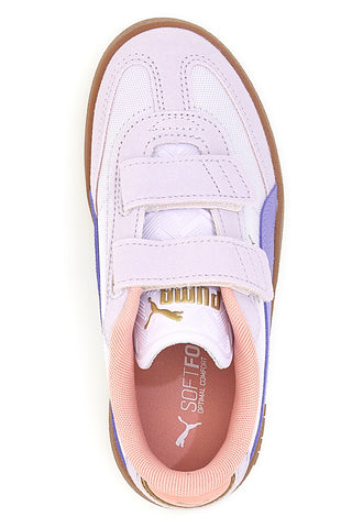 Puma – Club Era CV V PS – Lilafarbene Sneakers mit Doppelriemen und Gummisohle