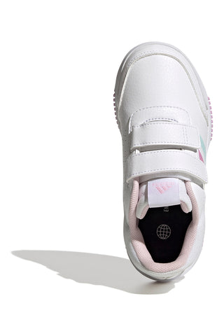 Sneakers Bianche Con Strappi in Velcro Adidas Tensaur Sport 2 CF K