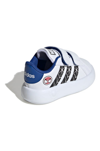 Weiße Lauflernschuhe ADIDAS GRAND COURT SPIDER-MAN CF I