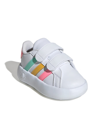 Weiße Lauflernschuhe mit Klettverschluss ADIDAS GRAND COURT 2.0 CF I