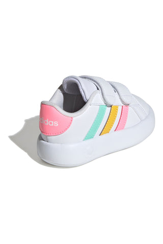 Weiße Lauflernschuhe mit Klettverschluss ADIDAS GRAND COURT 2.0 CF I