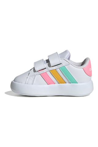 Weiße Lauflernschuhe mit Klettverschluss ADIDAS GRAND COURT 2.0 CF I