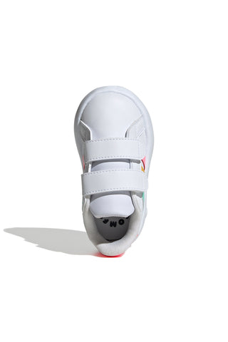 Weiße Lauflernschuhe mit Klettverschluss ADIDAS GRAND COURT 2.0 CF I