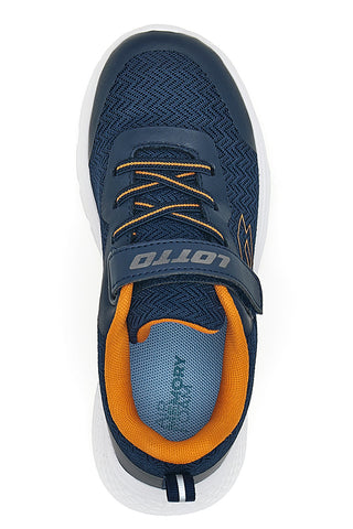 Lotto Rider AMF CL S Blaue Turnschuhe mit Klettverschluss und Memory Foam