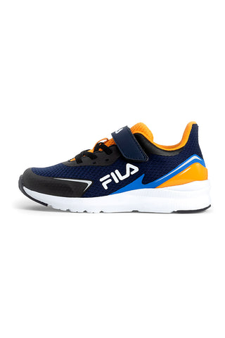 Schwarze und orangefarbene Sneakers mit Klettverschluss FILA CRUSHER