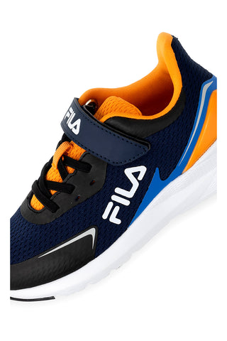 Schwarze und orangefarbene Sneakers mit Klettverschluss FILA CRUSHER