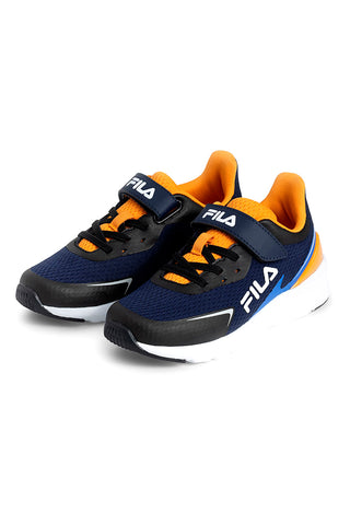Schwarze und orangefarbene Sneakers mit Klettverschluss FILA CRUSHER
