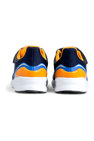 Schwarze und orangefarbene Sneakers mit Klettverschluss FILA CRUSHER