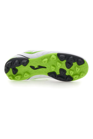 Scarpe da Calcio Bianche e Lime Joma Toledo Jr 2502 Hard Ground