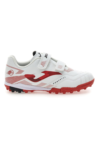 Hallenschuhe Weiß und Rot Joma Powerfull Jr 2502 Turf