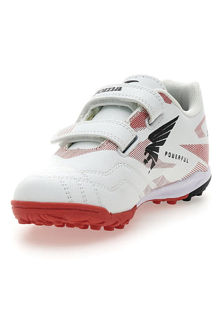 Hallenschuhe Weiß und Rot Joma Powerfull Jr 2502 Turf