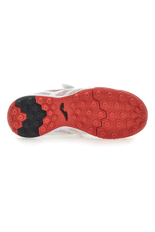 Scarpe da Calcetto Bianche e Rosse Joma Powerfull Jr 2502 Turf