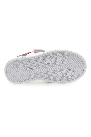 Sneakers Bianche e Nere con Velcro JOMA PLATEA LOW JR 2506