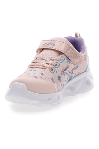 Rosa Sneakers mit Lichtern und Klettverschluss JOMA SPACE JR 2513