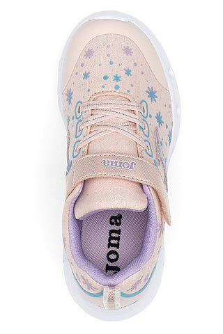 Rosa Sneakers mit Lichtern und Klettverschluss JOMA SPACE JR 2513
