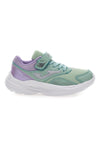 Aquagrüne Sneakers mit Klettverschluss und elastischen Schnürsenkeln JOMA ACRIVE JR 2515