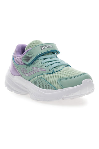 Aquagrüne Sneakers mit Klettverschluss und elastischen Schnürsenkeln JOMA ACRIVE JR 2515