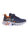 Blaue Sneakers mit Mesh-Obermaterial und Klettverschluss PITT KIDS K191562