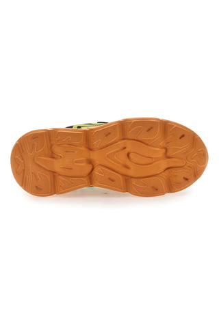 Orange Sneakers mit schwarzen Details und Klettverschluss PITT KIDS K191562