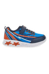 Blaue und orange Sneakers mit integrierten Lichtern PITT KIDS K21900