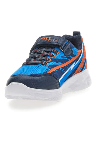 Blaue und orange Sneakers mit integrierten Lichtern PITT KIDS K21900