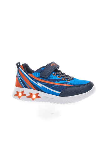 Blaue und orange Sneakers mit integrierten Lichtern PITT KIDS K21900
