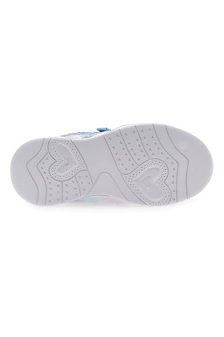 Rosa-lila Sneakers mit Klettverschluss und integrierten Lichtern PITT KIDS K211270