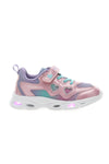 Rosa-weiße Sneakers mit Lichtern PITT KIDS K2517