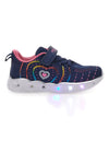 Sneakers Navy e Rosa con con Luci PITT KIDS K23121
