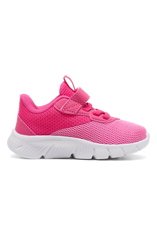 Fuchsiafarbene Sneakers mit Mesh und Klettverschluss Puma FlexFocus Modern AC+ Inf