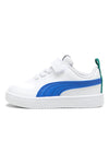 Weiße Sneakers mit blauen Details und Schlaufe hinten Puma Rickie AC+ Inf